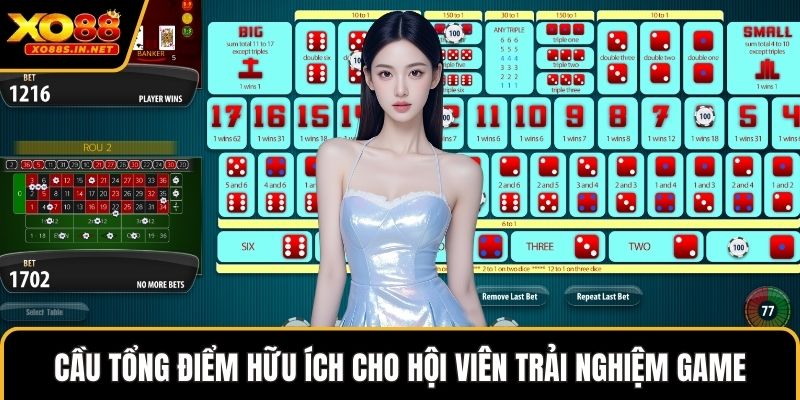 Cầu tổng điểm hữu ích cho hội viên trải nghiệm game