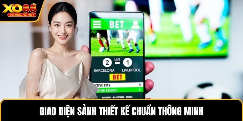 Giao diện sảnh thiết kế chuẩn thông minh